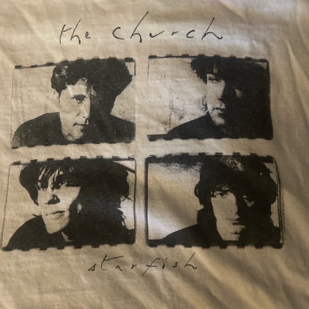 The Church band - Starfish shirt. Medium. Post Punk. New Wave.